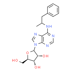 ChemSpider 2D Image | n-(1-phenylpropan-2-yl)adenosine | C19H23N5O4