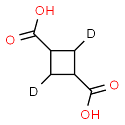 ChemSpider 2D Image | 1,3-(2,4-~2~H_2_)Cyclobutanedicarboxylic acid | C6H6D2O4