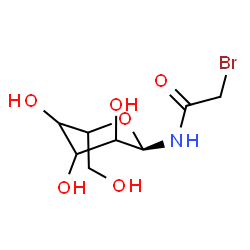ChemSpider 2D Image | (1R)-N-(Bromoacetyl)hexopyranosylamine | C8H14BrNO6