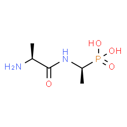 ChemSpider 2D Image | N-[(1S)-1-Phosphonoethyl]-L-alaninamide | C5H13N2O4P