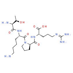ChemSpider 2D Image | L-Threonyl-L-lysyl-D-prolyl-L-arginine | C21H40N8O6