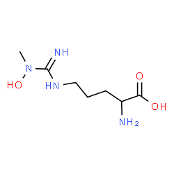ChemSpider 2D Image | N~5~-(N-Hydroxy-N-methylcarbamimidoyl)ornithine | C7H16N4O3