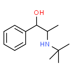 ChemSpider 2D Image | 2-(tert-butylamino)-1-phenylpropan-1-ol | C13H21NO