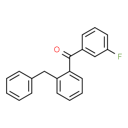 ChemSpider 2D Image | (2-Benzylphenyl)(3-fluorophenyl)methanone | C20H15FO