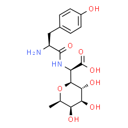 ChemSpider 2D Image | 3,7-anhydro-2,8-dideoxy-2-(L-tyrosylamino)-D-threo-L-talo-octonic acid | C17H24N2O8