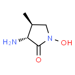 ChemSpider 2D Image | (3R,4S)-3-Amino-1-hydroxy-4-methyl-2-pyrrolidinone | C5H10N2O2