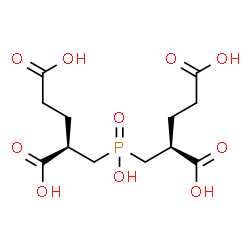 ChemSpider 2D Image | (2S,2'R)-2,2'-[(hydroxyphosphoryl)dimethanediyl]dipentanedioic acid | C12H19O10P