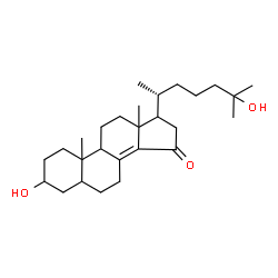 ChemSpider 2D Image | (9xi,10xi,13xi,17xi)-3,25-Dihydroxycholest-8(14)-en-15-one | C27H44O3