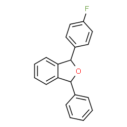 ChemSpider 2D Image | 1-(4-Fluorophenyl)-3-phenyl-1,3-dihydro-2-benzofuran | C20H15FO