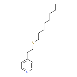 ChemSpider 2D Image | 4-[2-(Octylsulfanyl)ethyl]pyridine | C15H25NS