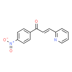 ChemSpider 2D Image | (2E)-1-(4-Nitrophenyl)-3-(2-pyridinyl)-2-propen-1-one | C14H10N2O3