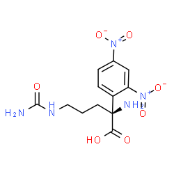 ChemSpider 2D Image | N~5~-Carbamoyl-2-(2,4-dinitrophenyl)-D-ornithine | C12H15N5O7