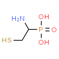 ChemSpider 2D Image | (1-Amino-2-sulfanylethyl)phosphonic acid | C2H8NO3PS