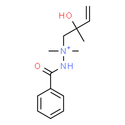 ChemSpider 2D Image | 2-Benzoyl-1-(2-hydroxy-2-methyl-3-buten-1-yl)-1,1-dimethylhydrazinium | C14H21N2O2