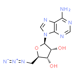 ChemSpider 2D Image | 5'-Azido-5'-deoxyadenosine | C10H12N8O3