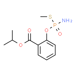 ChemSpider 2D Image | Isopropyl 2-{[amino(methylsulfanyl)phosphoryl]oxy}benzoate | C11H16NO4PS