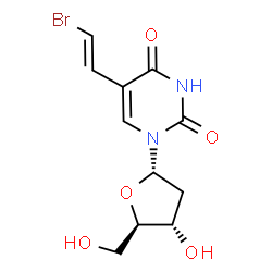 ChemSpider 2D Image | 5-BROMOVINYLDEOXYURIDINE | C11H13BrN2O5