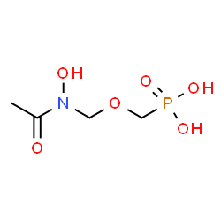 ChemSpider 2D Image | ({[Acetyl(hydroxy)amino]methoxy}methyl)phosphonic acid | C4H10NO6P