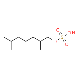 ChemSpider 2D Image | 2,6-Dimethylheptyl hydrogen sulfate | C9H20O4S
