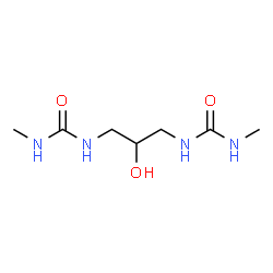 ChemSpider 2D Image | 1,1'-(2-Hydroxy-1,3-propanediyl)bis(3-methylurea) | C7H16N4O3