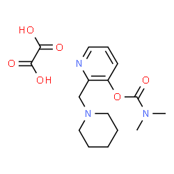 ChemSpider 2D Image | 2-(1-Piperidinylmethyl)-3-pyridinyl dimethylcarbamate ethanedioate (1:1) | C16H23N3O6