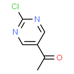 ChemSpider 2D Image | 1-(2-Chloro-5-pyrimidinyl)ethanone | C6H5ClN2O