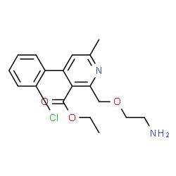 ChemSpider 2D Image | Ethyl 2-[(2-aminoethoxy)methyl]-4-(2-chlorophenyl)-6-methylnicotinate | C18H21ClN2O3