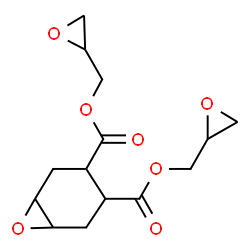 ChemSpider 2D Image | Bis(2-oxiranylmethyl) 7-oxabicyclo[4.1.0]heptane-3,4-dicarboxylate | C14H18O7