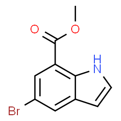 ChemSpider 2D Image | Methyl 5-bromo-1H-indole-7-carboxylate | C10H8BrNO2