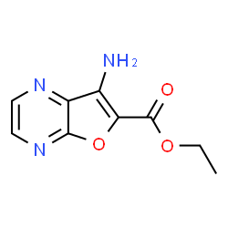 ChemSpider 2D Image | ethyl 7-aminofuro[2,3-b]pyrazine-6-carboxylate | C9H9N3O3