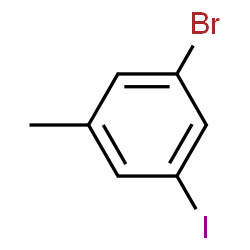 ChemSpider 2D Image | 1-Bromo-3-iodo-5-methylbenzene | C7H6BrI