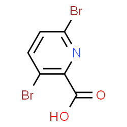 ChemSpider 2D Image | 3,6-Dibromopicolinic acid | C6H3Br2NO2
