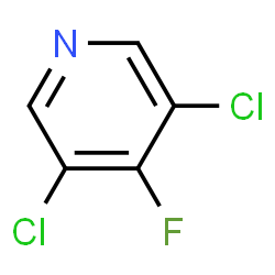 ChemSpider 2D Image | 3,5-Dichloro-4-fluoropyridine | C5H2Cl2FN