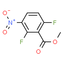 ChemSpider 2D Image | METHYL 2,6-DIFLUORO-3-NITROBENZOATE | C8H5F2NO4