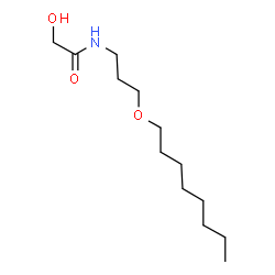 ChemSpider 2D Image | 2-Hydroxy-N-[3-(octyloxy)propyl]acetamide | C13H27NO3