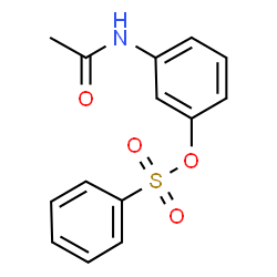 ChemSpider 2D Image | 3-Acetamidophenyl benzenesulfonate | C14H13NO4S