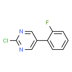 ChemSpider 2D Image | 2-Chloro-5-(2-fluorophenyl)pyrimidine | C10H6ClFN2