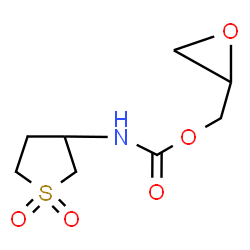 ChemSpider 2D Image | 2-Oxiranylmethyl (1,1-dioxidotetrahydro-3-thiophenyl)carbamate | C8H13NO5S