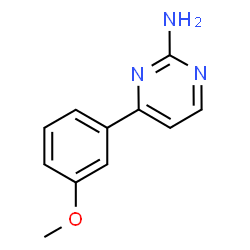 ChemSpider 2D Image | 4-(3-Methoxyphenyl)-2-pyrimidinamine | C11H11N3O