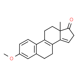 ChemSpider 2D Image | 3-Methoxyestra-1,3,5(10),8,14-pentaen-17-one | C19H20O2