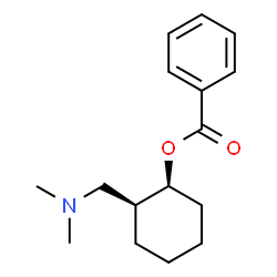 ChemSpider 2D Image | (1S,2S)-2-[(Dimethylamino)methyl]cyclohexyl benzoate | C16H23NO2