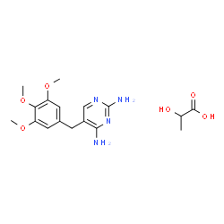 ChemSpider 2D Image | Trimethoprim lactate | C17H24N4O6