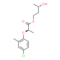 ChemSpider 2D Image | (3S)-3-Hydroxybutyl (2R)-2-(4-chloro-2-methylphenoxy)propanoate | C14H19ClO4
