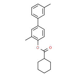 ChemSpider 2D Image | 3,3'-Dimethyl-4-biphenylyl cyclohexanecarboxylate | C21H24O2