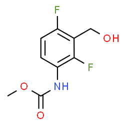 ChemSpider 2D Image | Methyl [2,4-difluoro-3-(hydroxymethyl)phenyl]carbamate | C9H9F2NO3