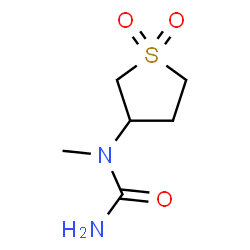 ChemSpider 2D Image | N-Methyl-N-(tetrahydro-1,1-dioxido-3-thienyl)urea | C6H12N2O3S