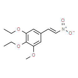 ChemSpider 2D Image | 1,2-Diethoxy-3-methoxy-5-[(E)-2-nitrovinyl]benzene | C13H17NO5