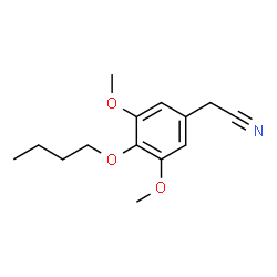 ChemSpider 2D Image | (4-Butoxy-3,5-dimethoxyphenyl)acetonitrile | C14H19NO3