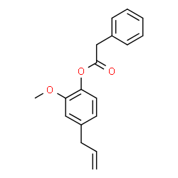 ChemSpider 2D Image | Eugenyl phenylacetate | C18H18O3