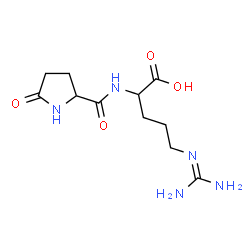 ChemSpider 2D Image | 5-Oxoprolyl-N~5~-(diaminomethylene)ornithine | C11H19N5O4